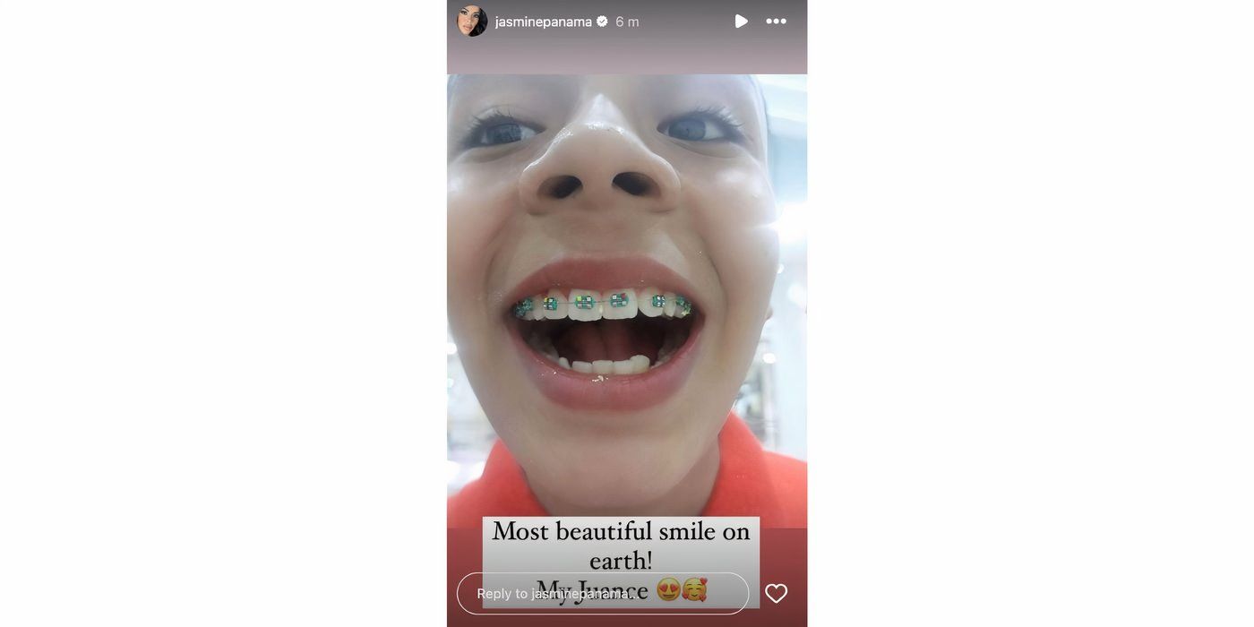 Jasmine Pineda in 90 Day Fiance on IG Stories with son Juance