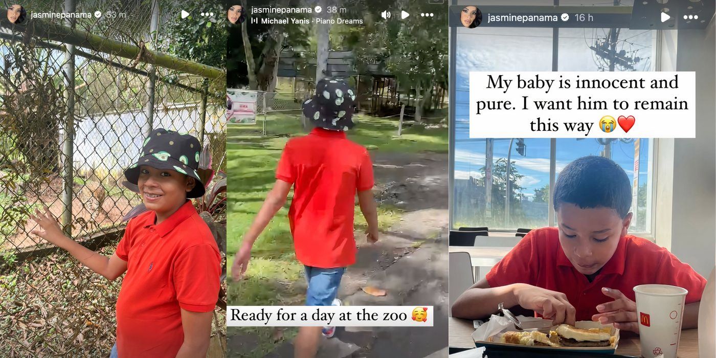 Jasmine Pineda in 90 Day Fiance son Juance on Instagram stories