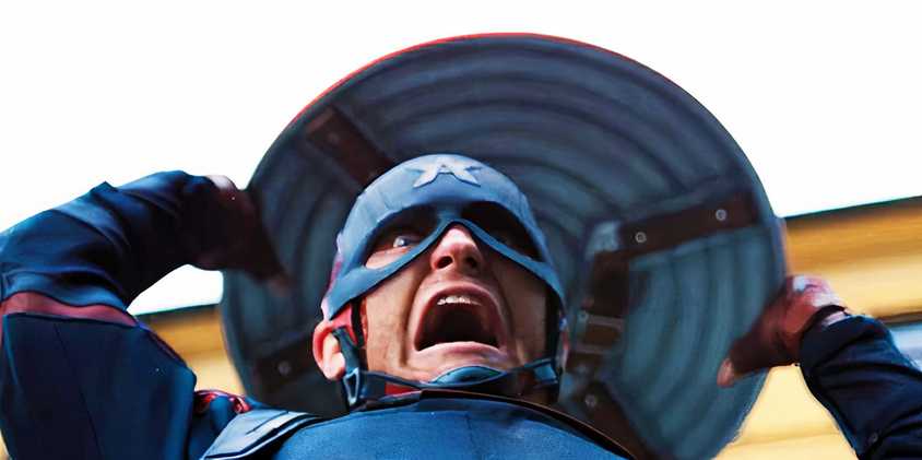 John Walker using Captain America's shield as a murder weapon in The Falcon and the Winter Soldier