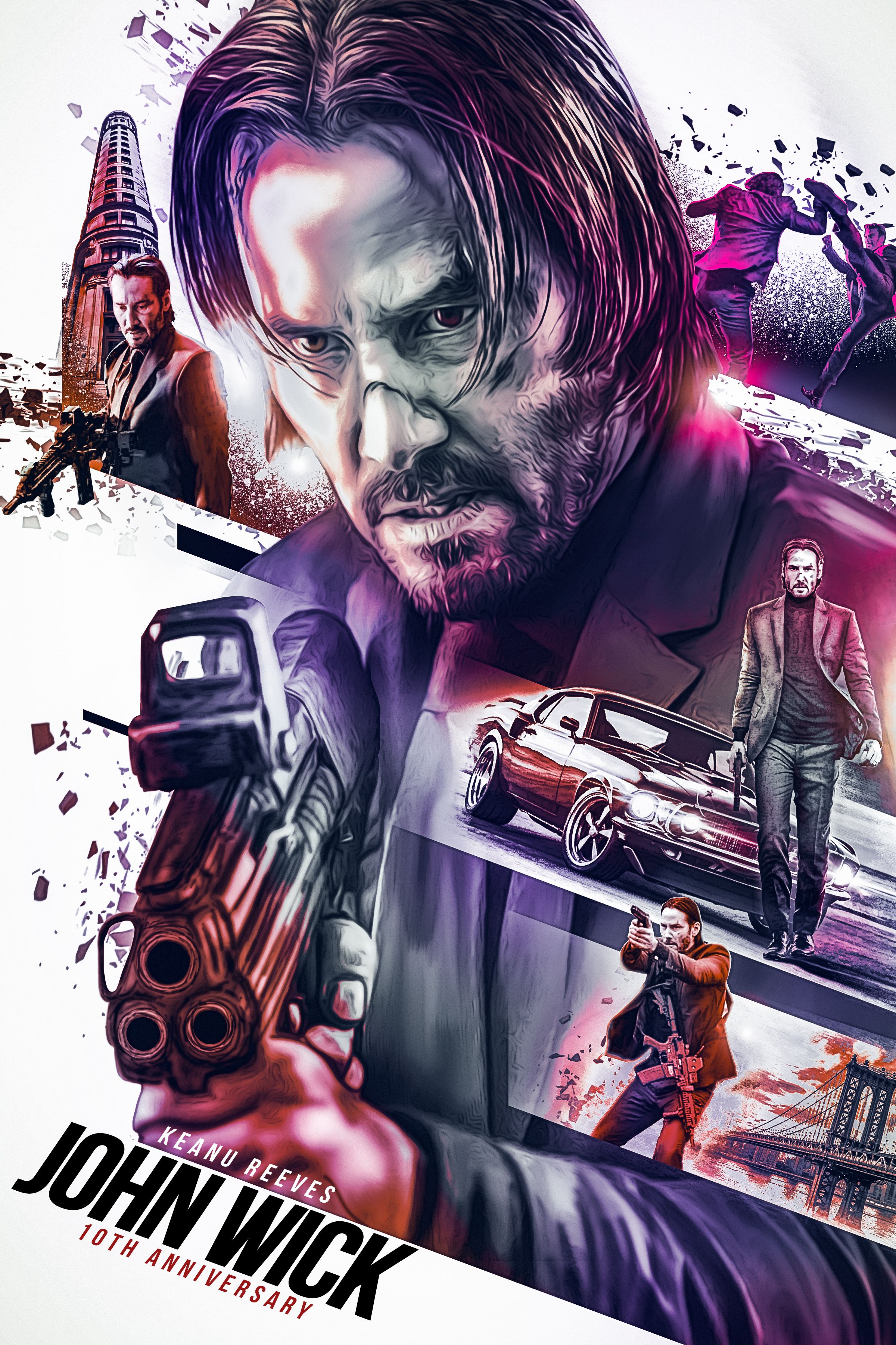 JOHN WICK 10TH ANNIVERSARY POSTER