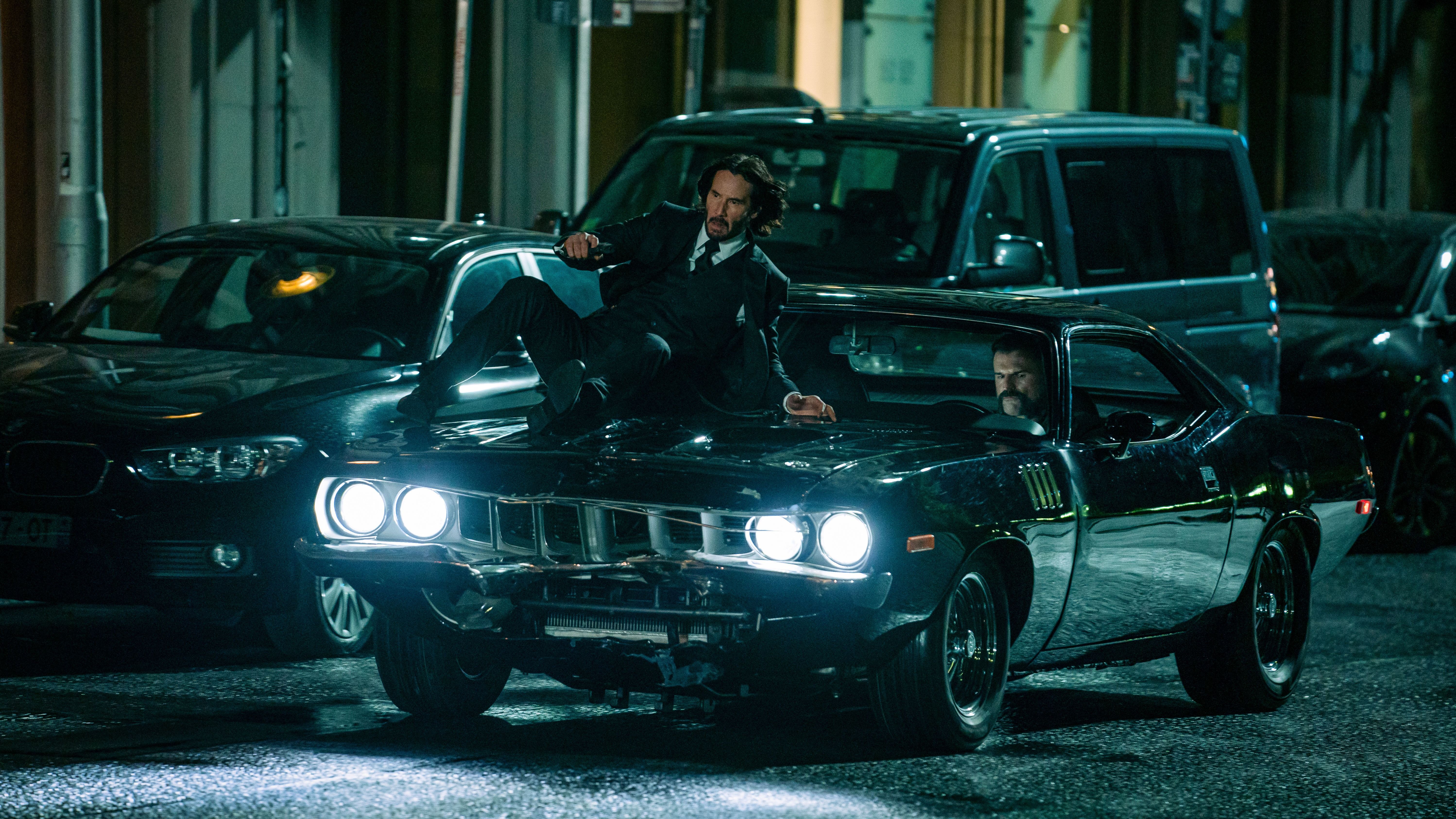 John Wick 4 Car Action Scene