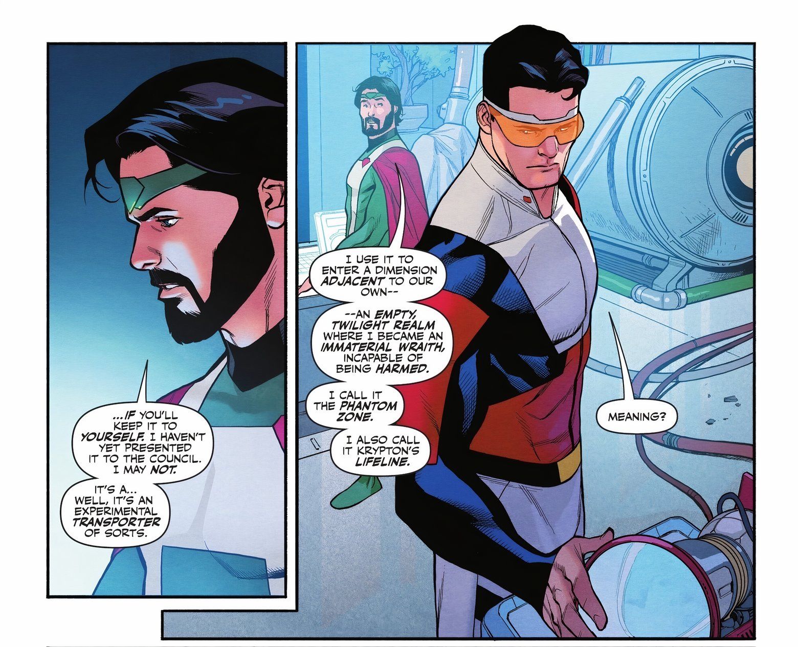 Jor-El Tells Superman about the Phantom Zone