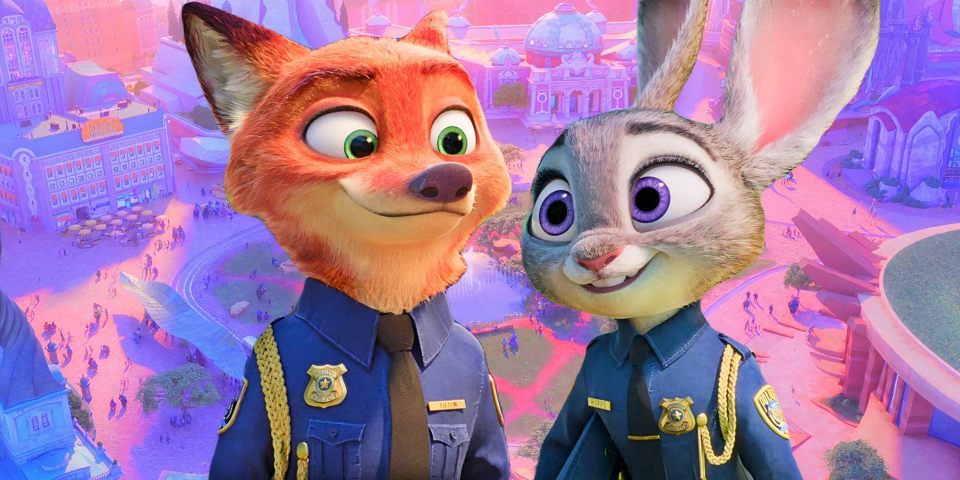 El arte conceptual de Disney imagina un escenario de Zootopia. Judy y Nick eran personajes humanos (y, sinceramente, se ven tan lindos)