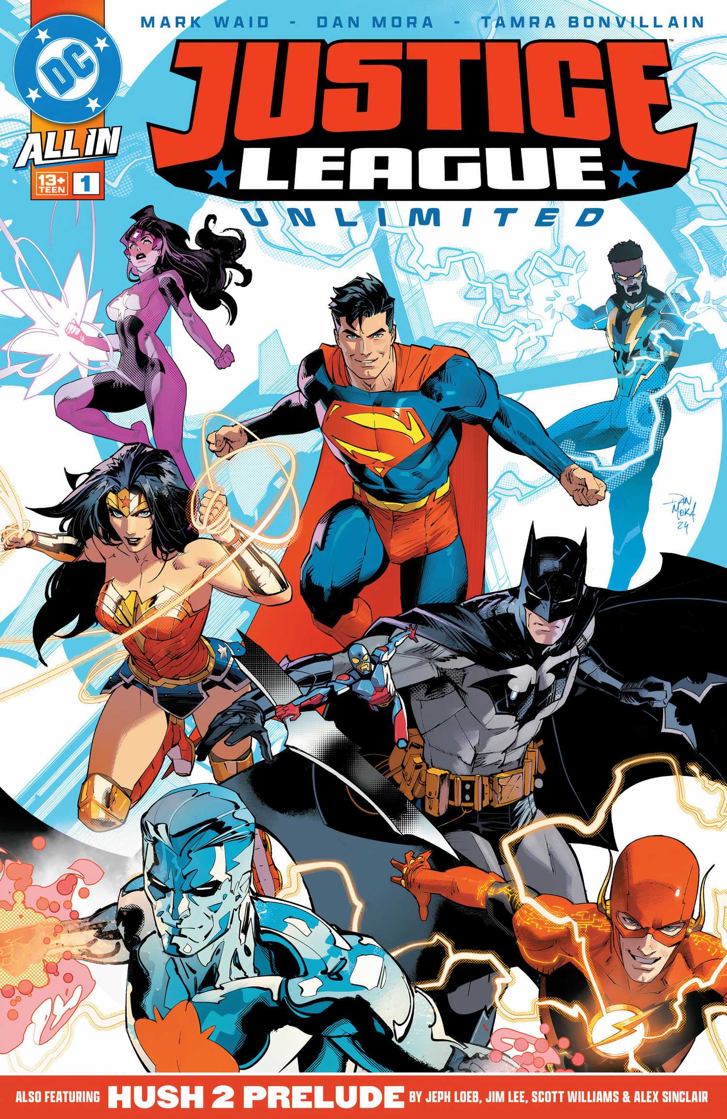 Justice League Unlimited #1 main cover dan mora