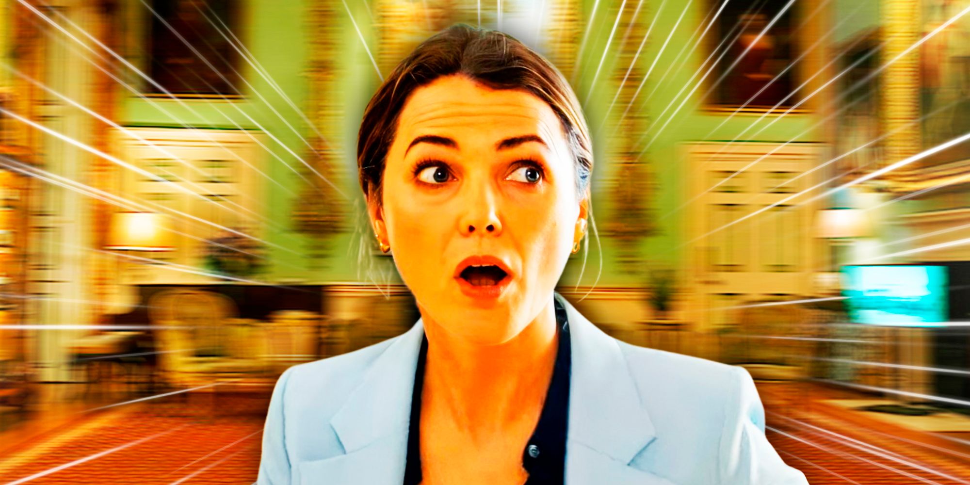 Custom image of Kate Wyler (Keri Russell) looking surprised in The Diplomat