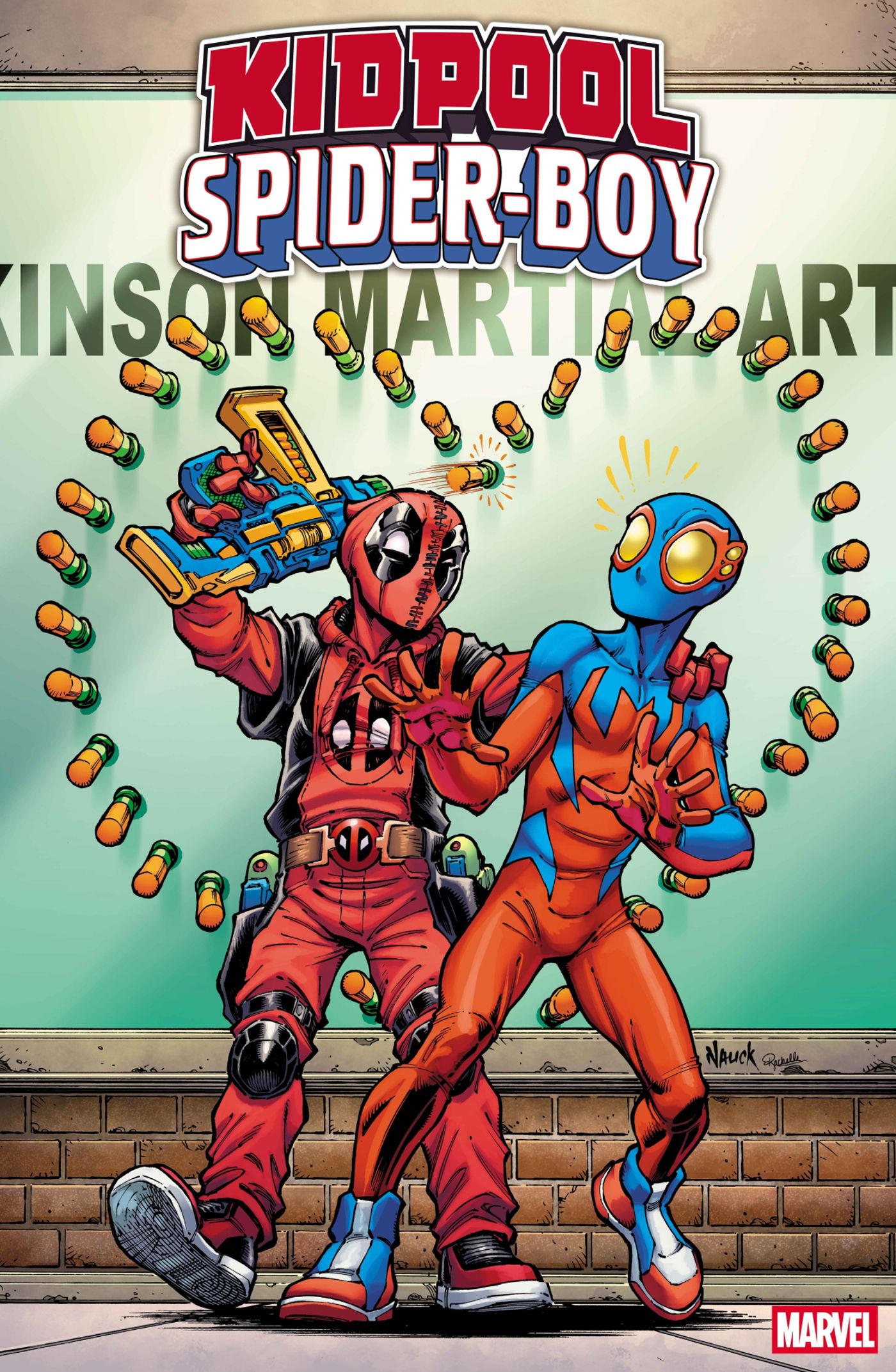 kidpool-and-spider-boy-variant-1 A Marvel imediatamente traz a mais nova variante de Deadpool e Wolverine para a Canon dos quadrinhos, enquanto KIDPOOL e SPIDER-BOY fazem história na Marvel