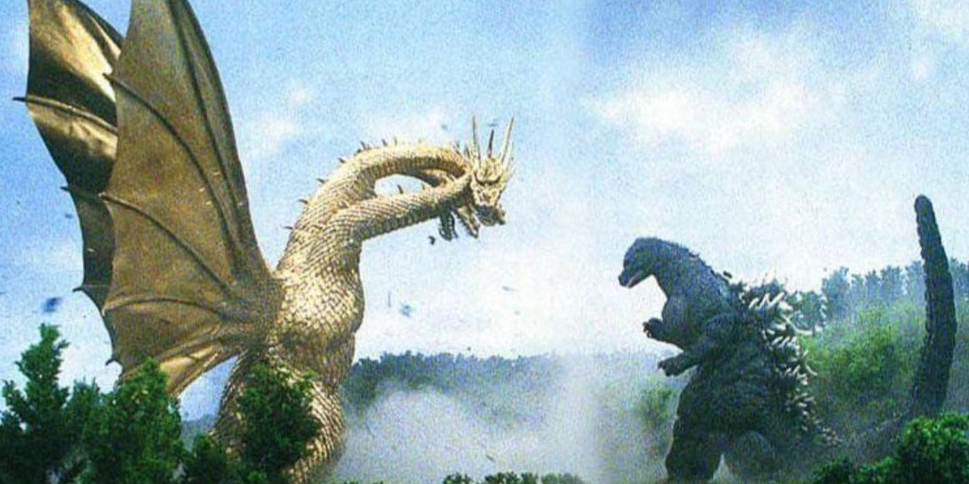 King Ghidorah and Godzilla in the 1991 movie