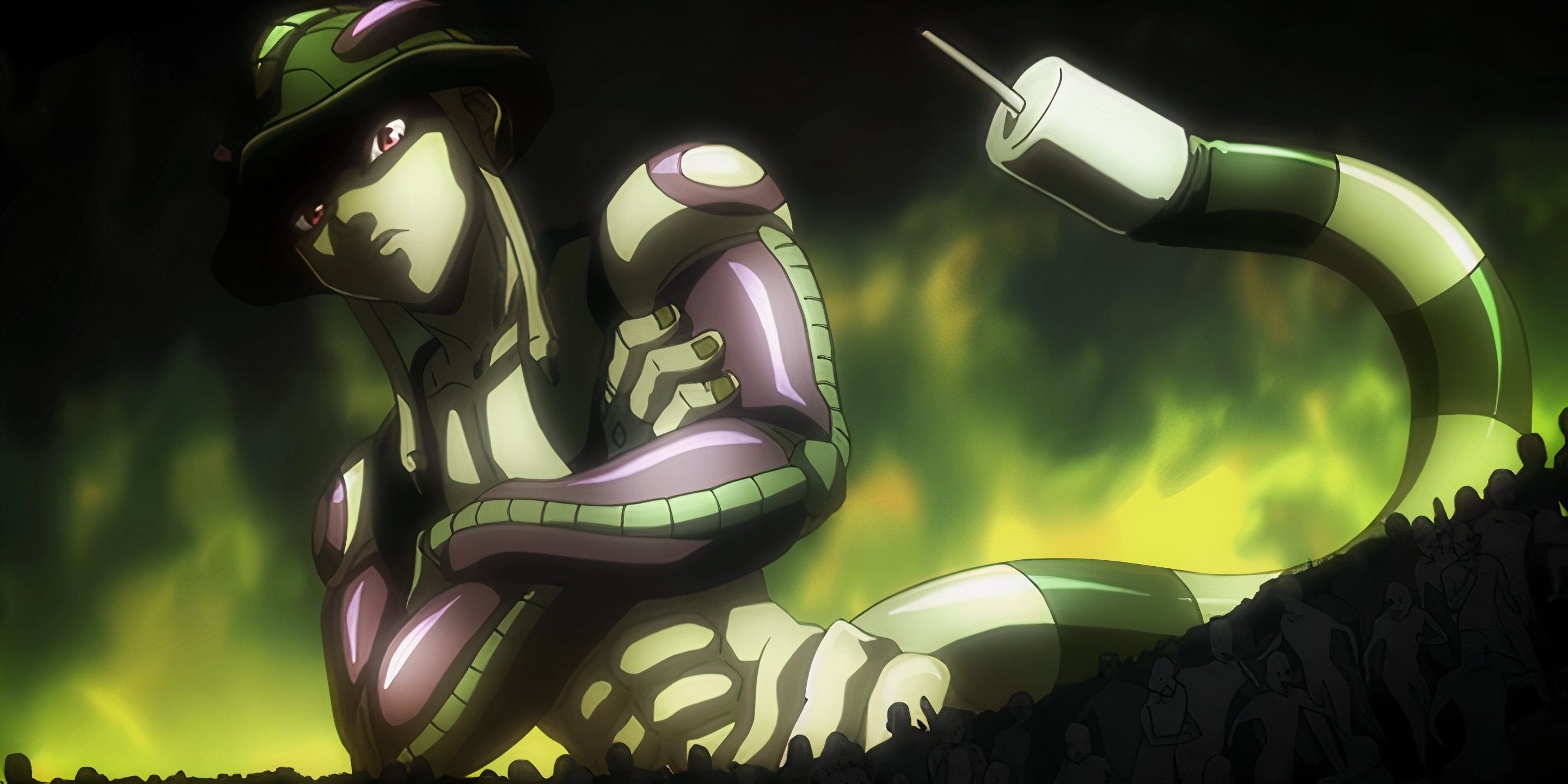 12 nhân vật Anime có khí chất điên rồ nhất 7 King Meruem looks over a crowd of loyal subjects.