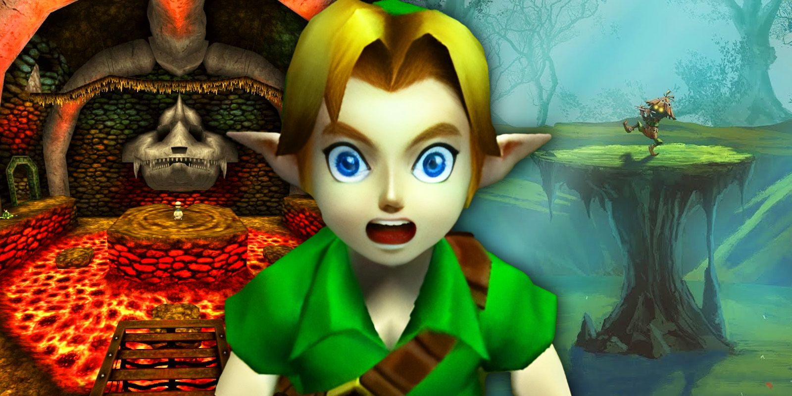 Link from Zelda Ocarina Of Time shocked