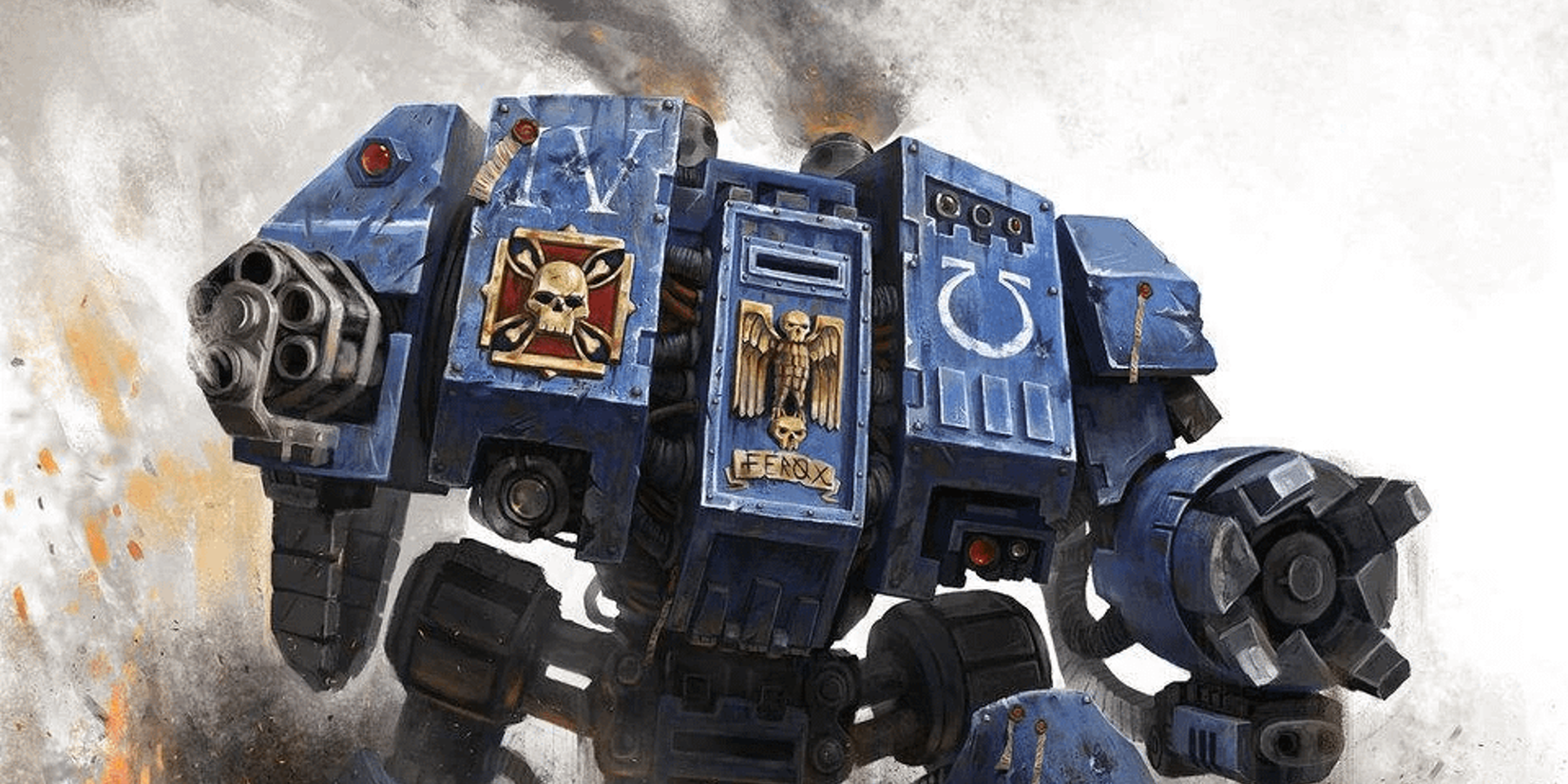Space Marine Dreadnought Official Art.