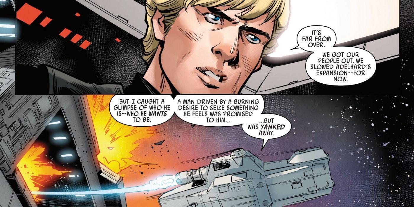 Luke confirma los objetivos de Adelhard en Rebellion #4