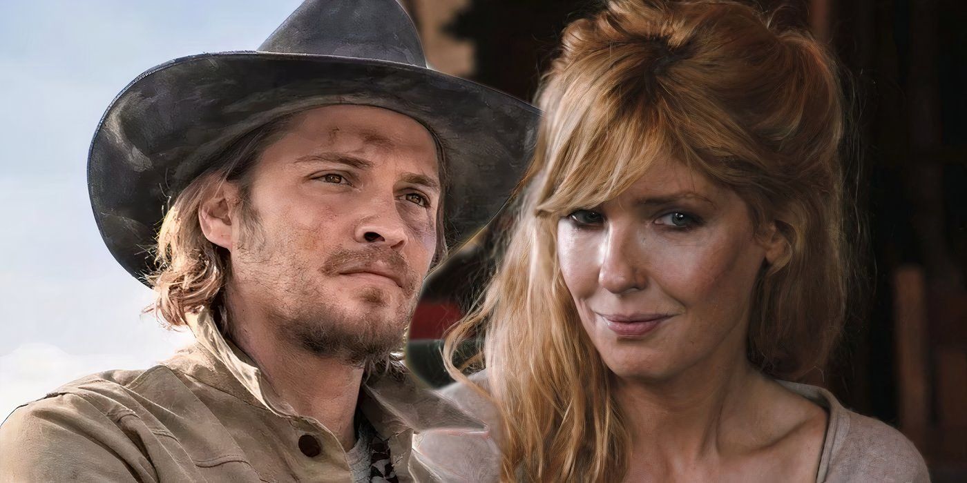 Luke Grimes as Kayce Dutton and Kelly Reilly as Beth Dutton in Yellowstone