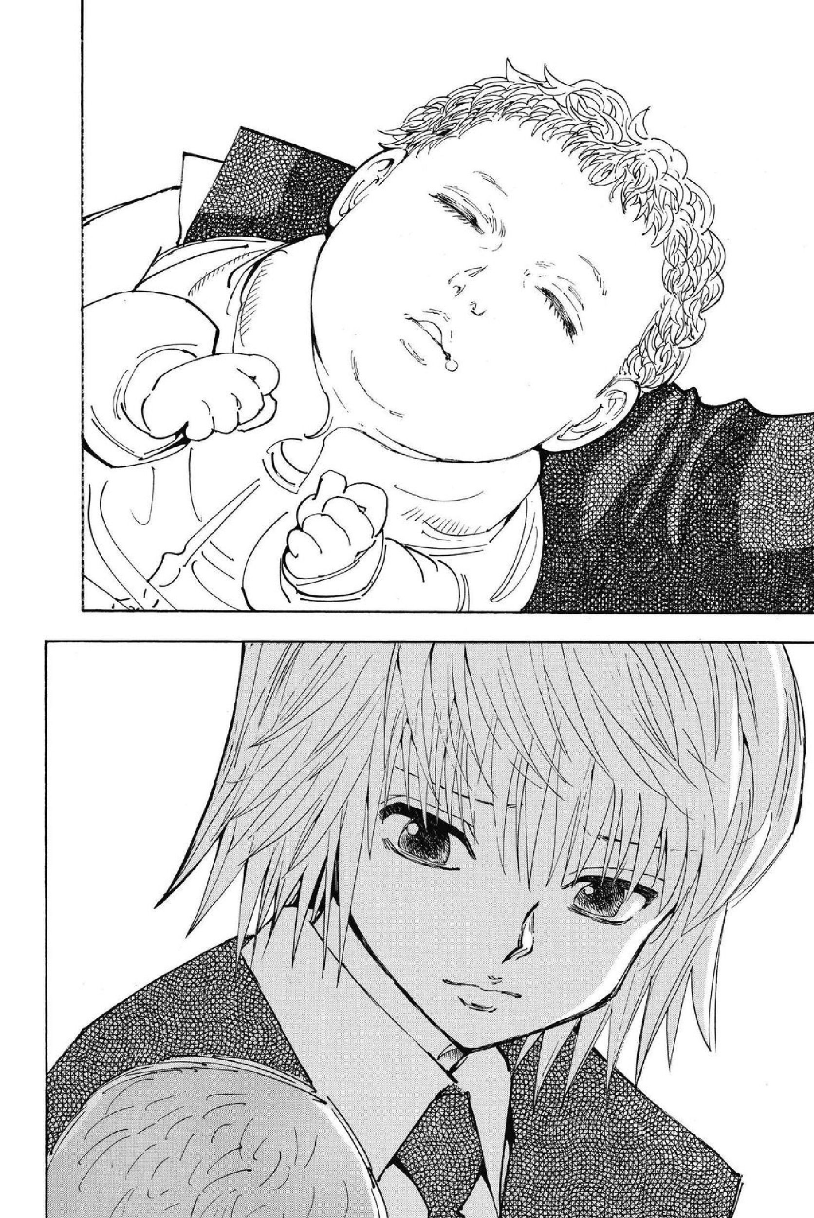 painel de mangá de Kurapika segurando Woble