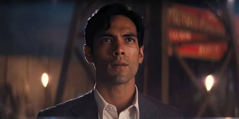 Manny looking up at something in Babylon