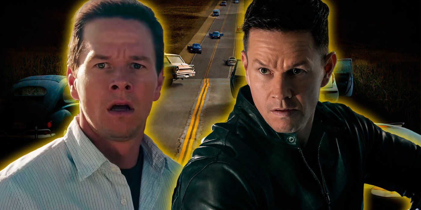 An edited image of Mark Wahlberg in Infinite and The Happening.