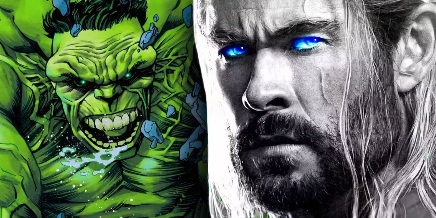 mcu thor and comic hulk