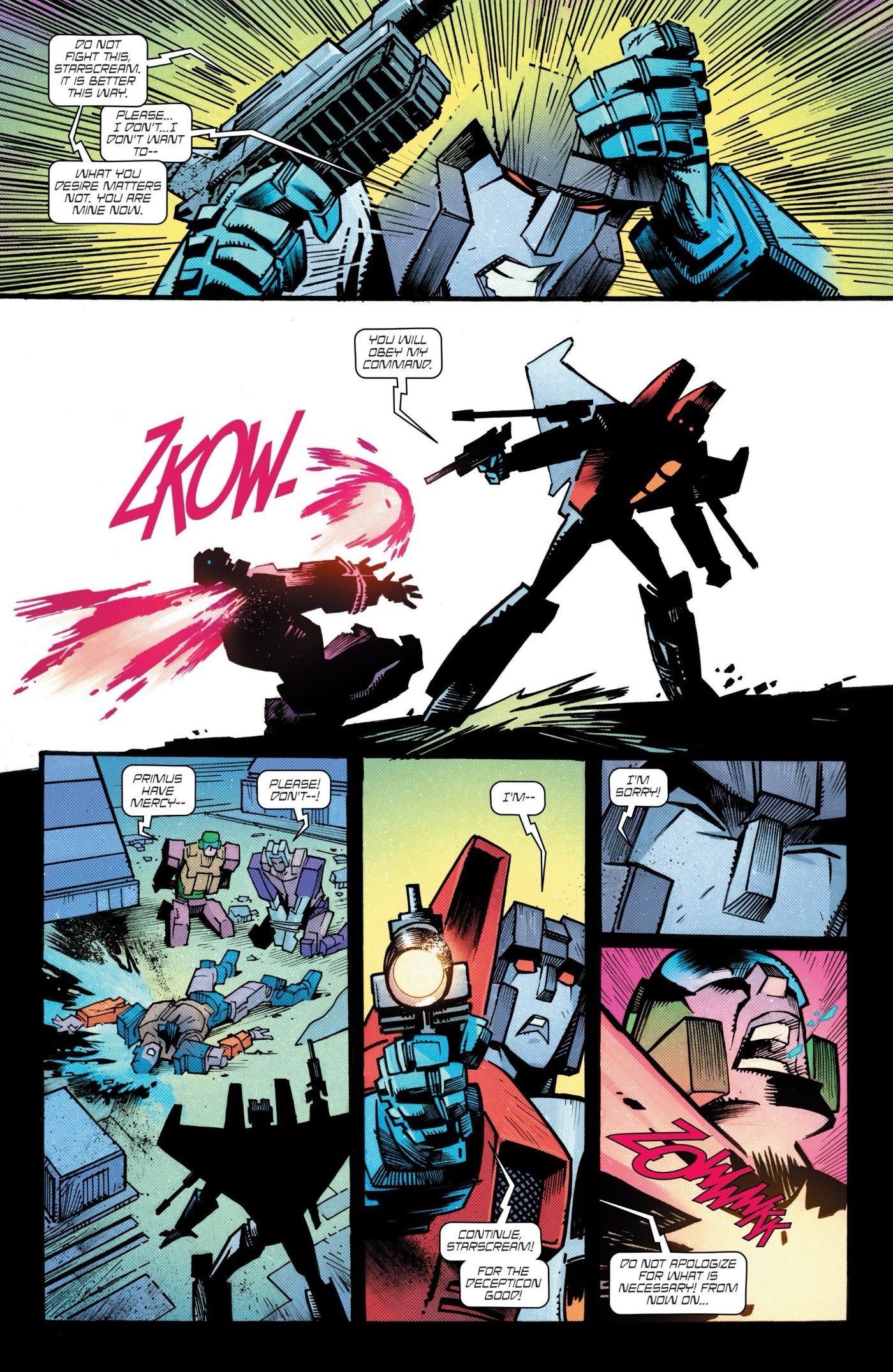 Megatron corrompe a mente de Starscream em Transformers #14