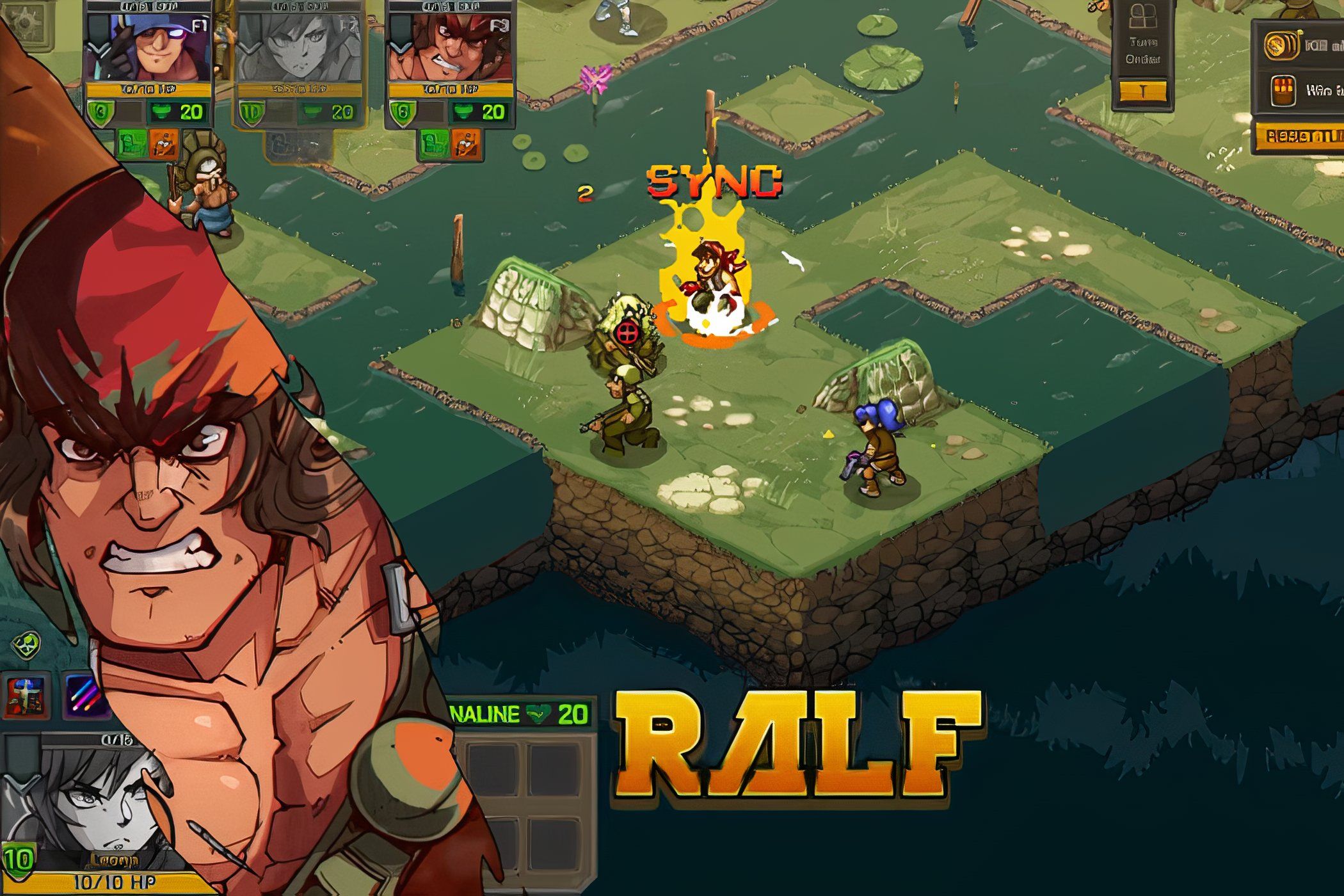 Metal Slug Tactics Ralph being introduced on screen