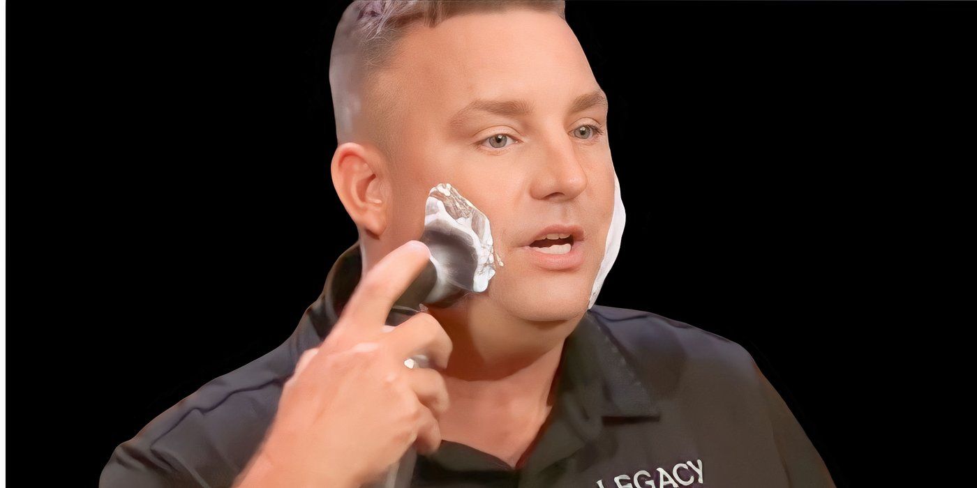 Mike applying Legacy Shave