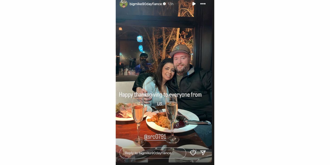 Mike Youngquist in 90 Day Fiance with girlfried at dinner