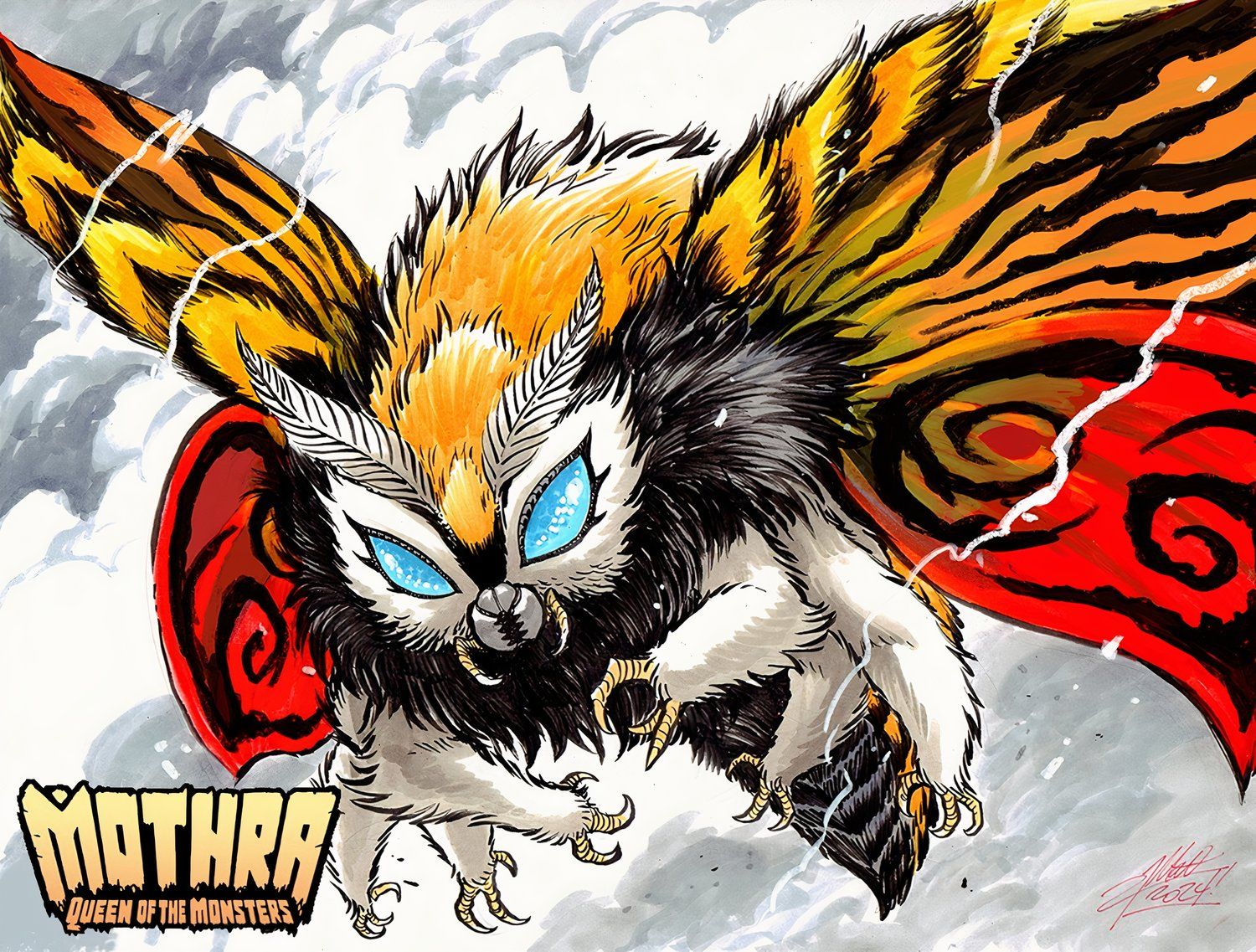 mothra-gemini-preview-art-1 Demorou muito tempo, mas Godzilla sabe agora é o momento perfeito para o retorno de Mothra