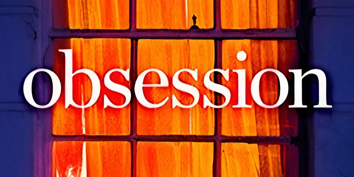 Obsession Cover featuring a window with orange curtains and the title text in white