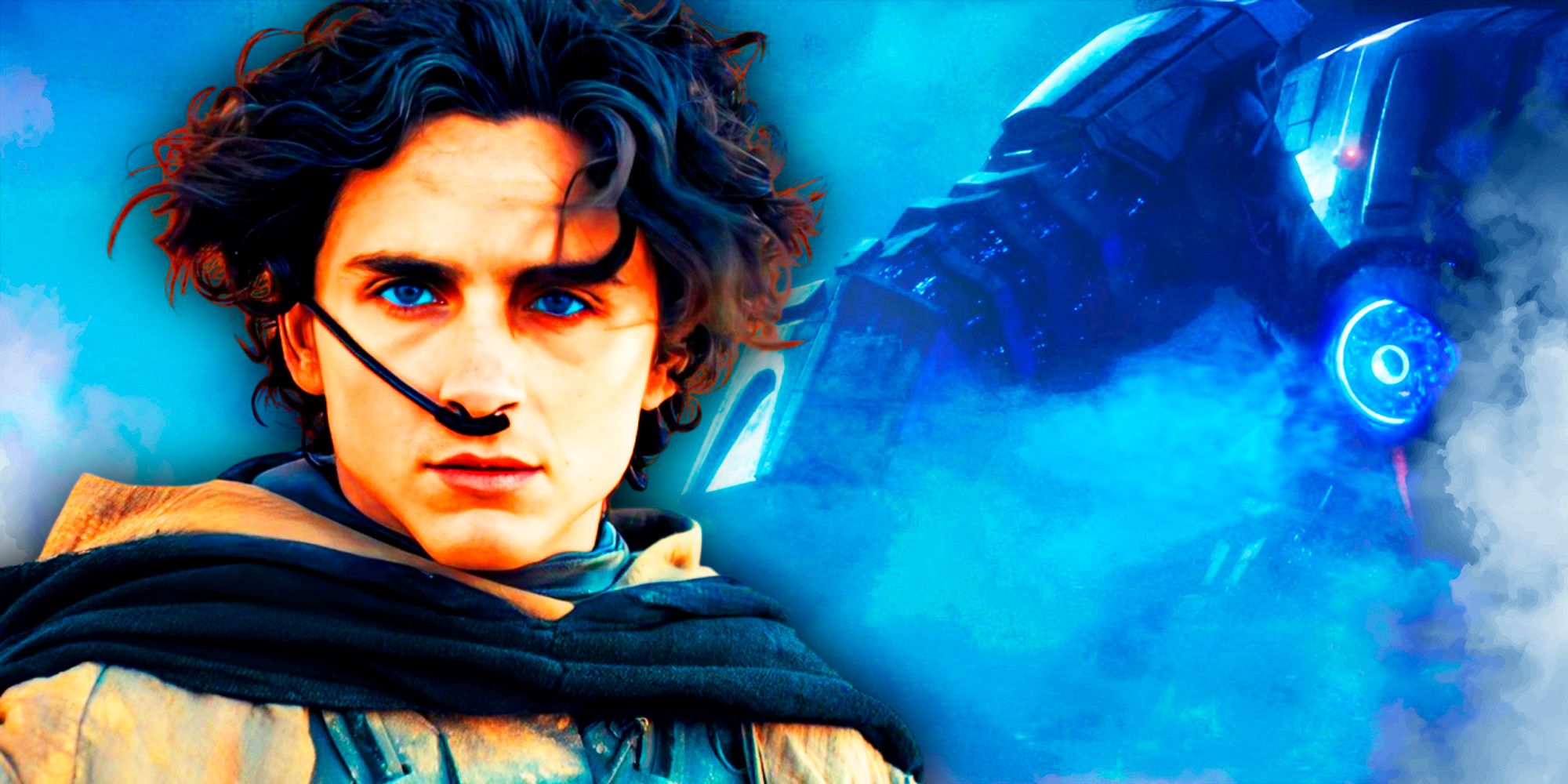 بول أتريدس من أفلام Dune مع آلات التفكير من Dune Prophecy