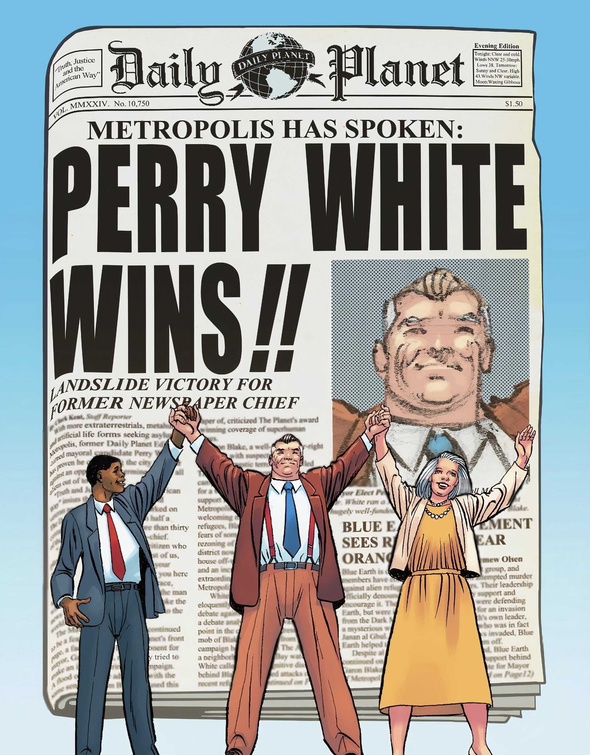 Perry White vence corrida para prefeito de DC