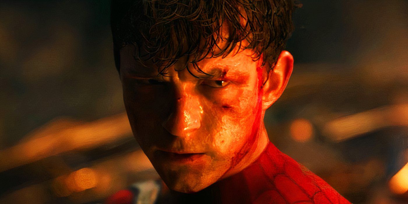 Peter Parker looking furious in Spider-Man No Way Home