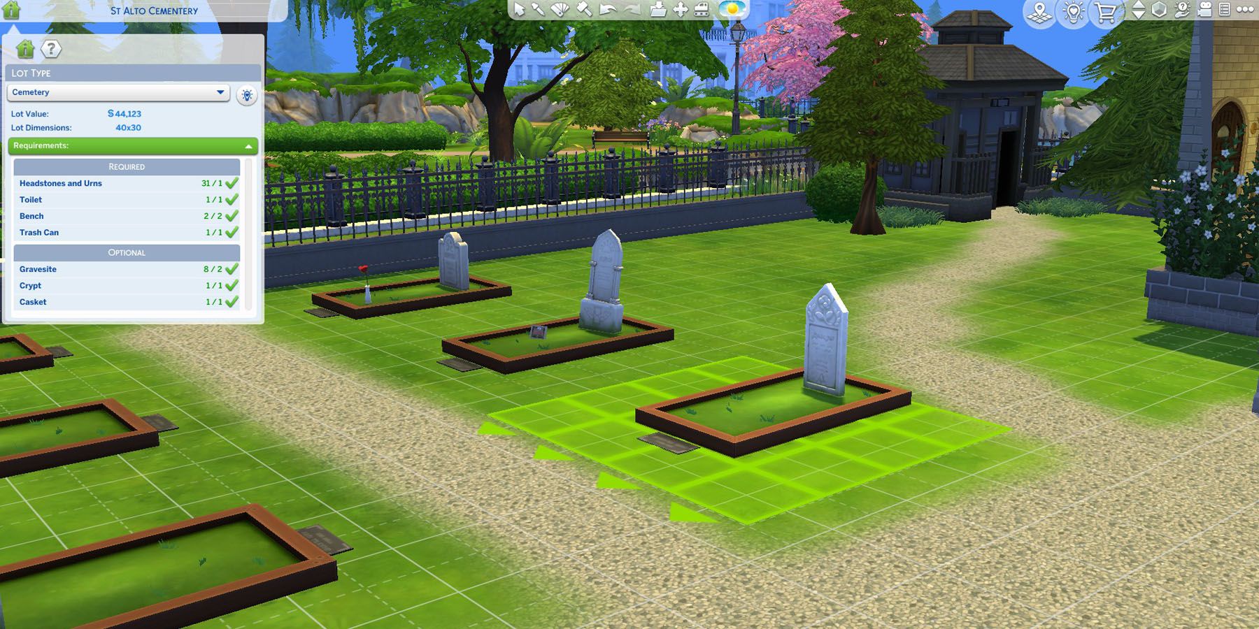 Cómo construir y usar un cementerio en Los Sims 4: Vida y Muerte