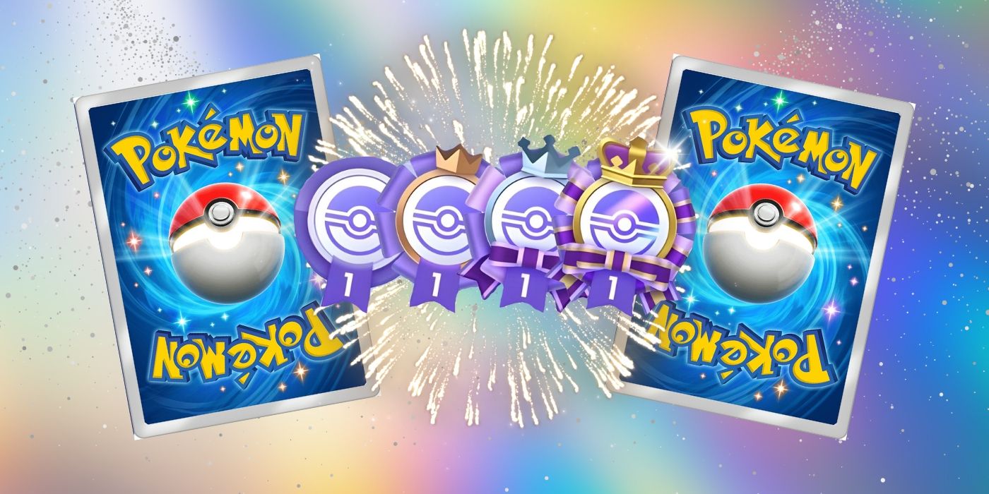 Las cartas de Pokémon están cubiertas de íconos y rodeadas de íconos de tipo Pokémon de Pokémon TCG Pocket.