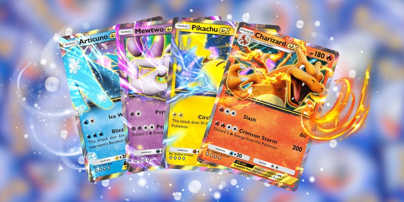 Pokemon TCG Pocket Cards over a blurred background