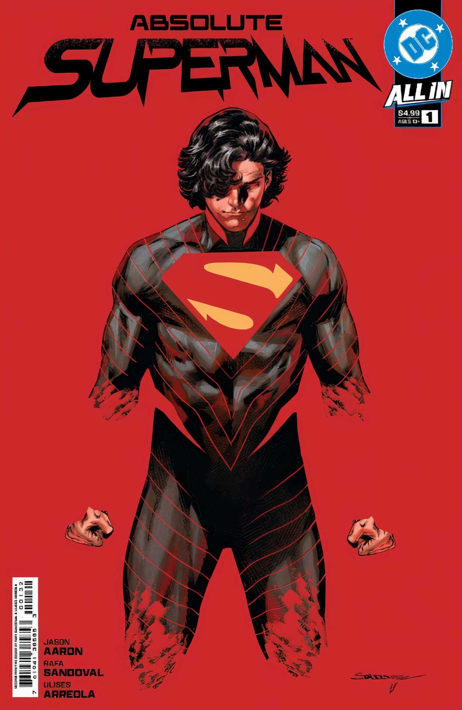 Rafa Sandoval Absolute Superman #1 reprinting cover
