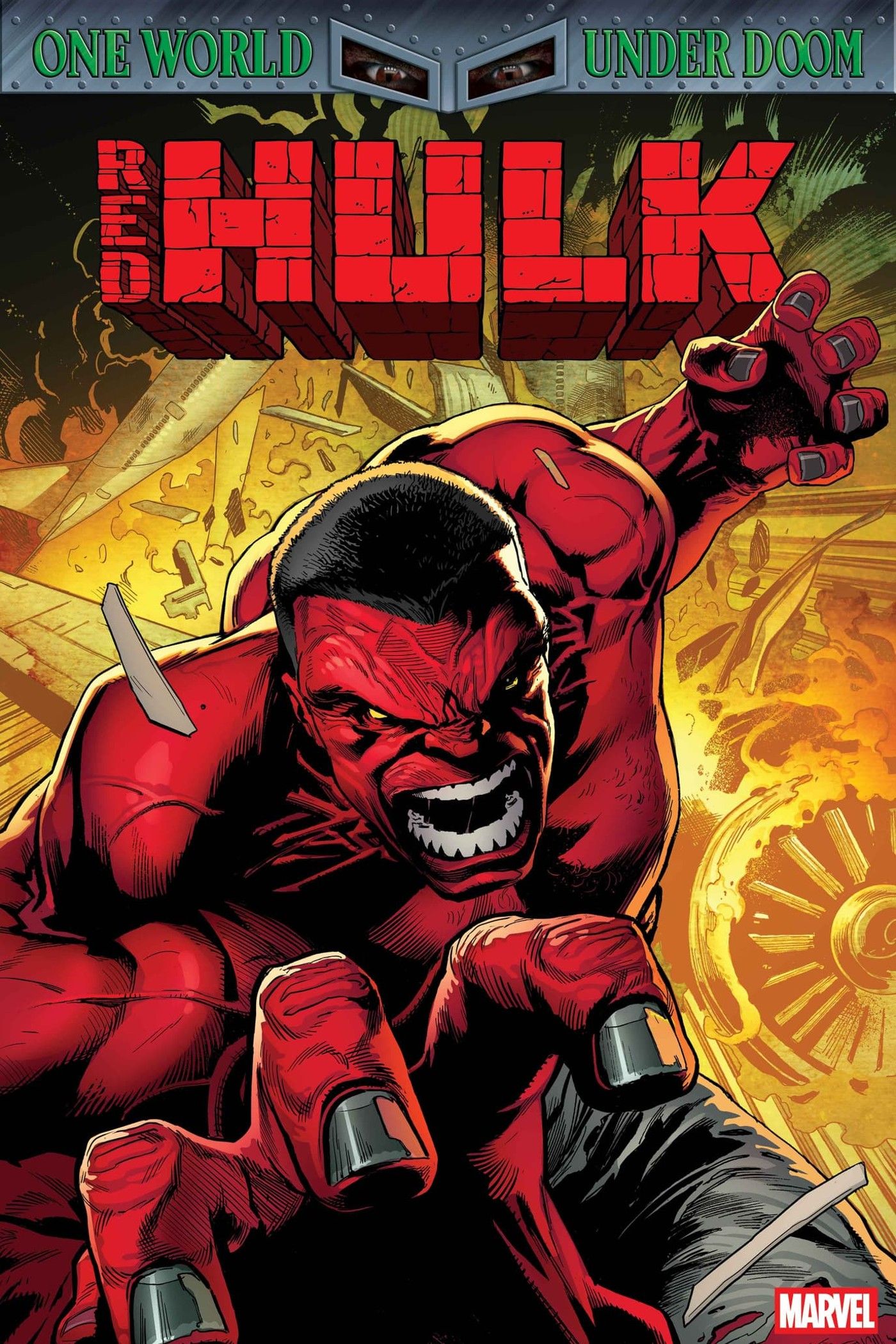 Red Hulk 2025 main cover art