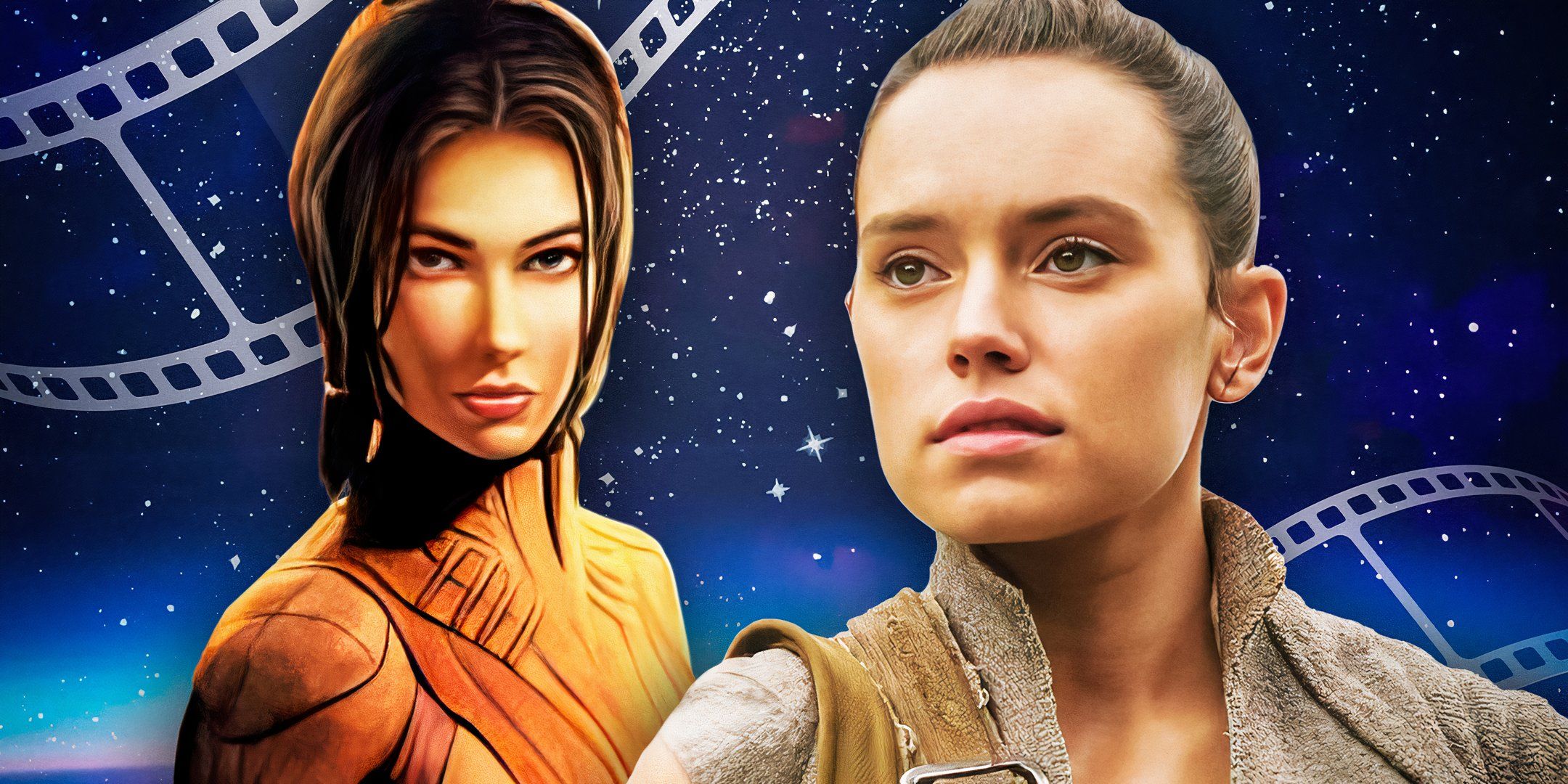 Rey and Bastila Shan from Star Wars