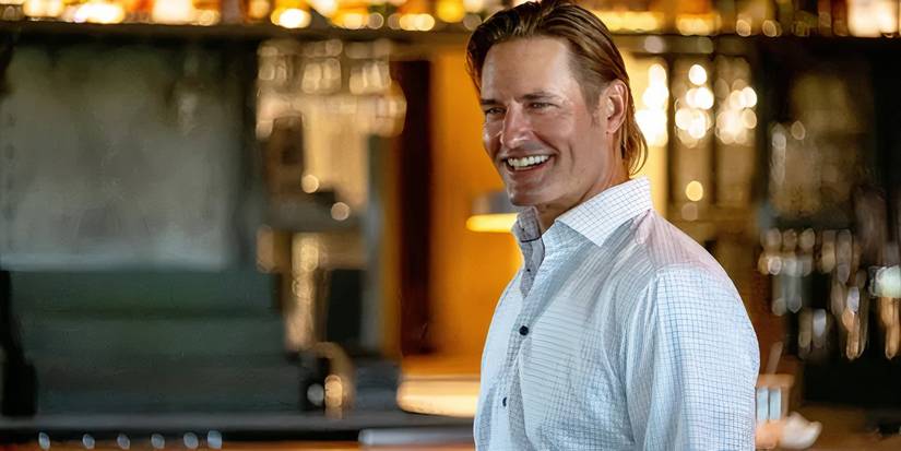 Roarke Carter (Josh Holloway) smiling in a dress shirt in Yellowstone