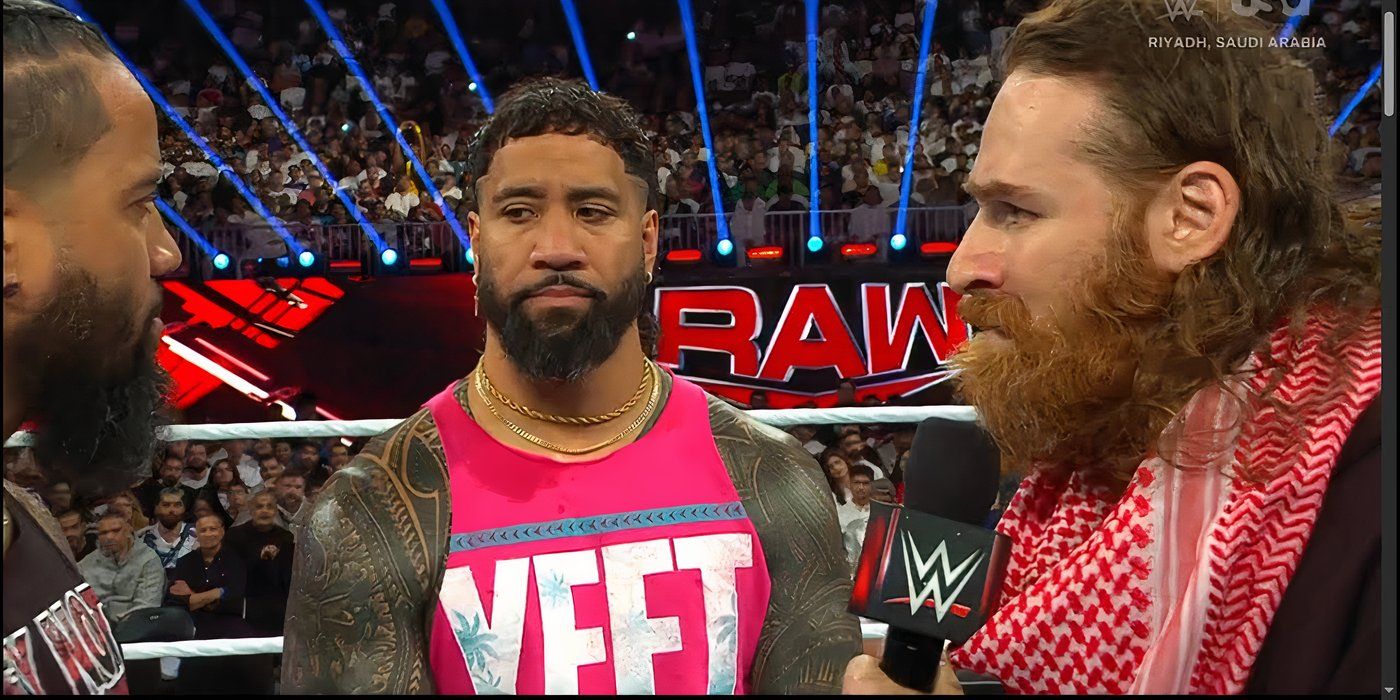 Sami Zayn y The Usos Noviembre 2024 Raw