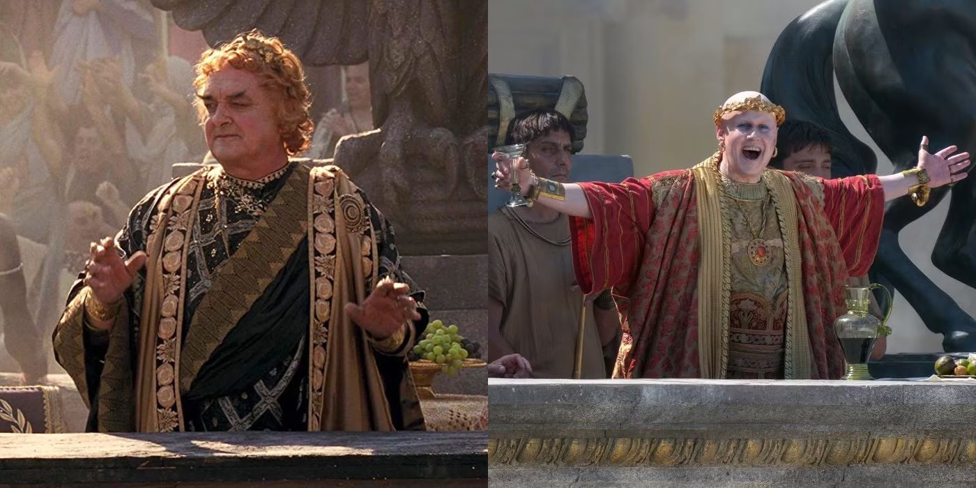 David Hemmings and Matt Lucas from Gladiator and Gladiator II