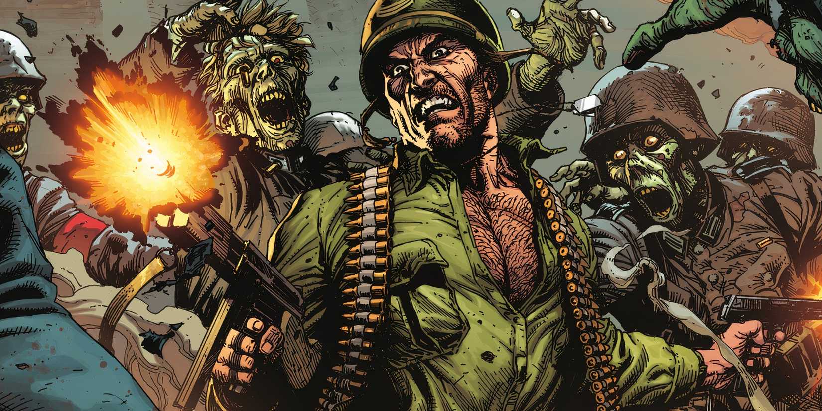 Sgt Rock Shooting at Zombies Featured