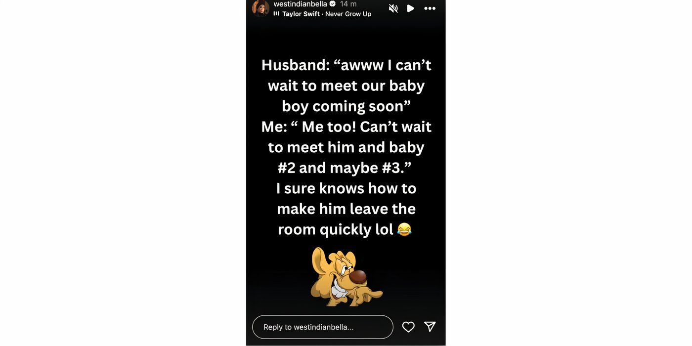 Shaeeda Sween em 90 Day Fiance nas histórias do Instagram