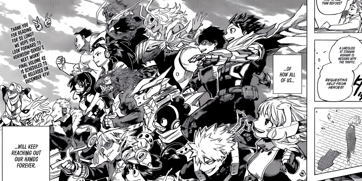 Shoto and his classmates as pro heroes in chapter 430 