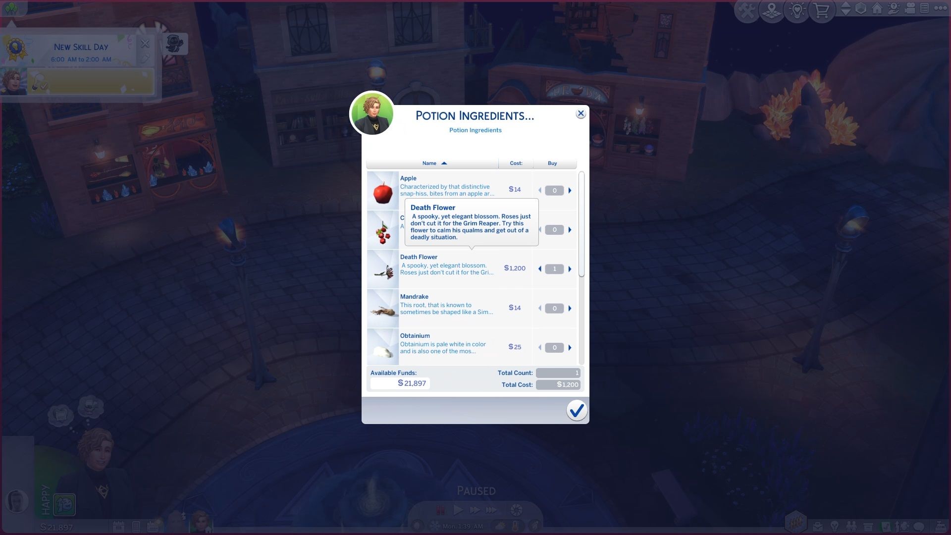 Cómo conseguir flores de la muerte en Los Sims 4