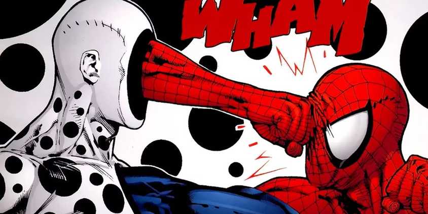 spider-man fights the spot