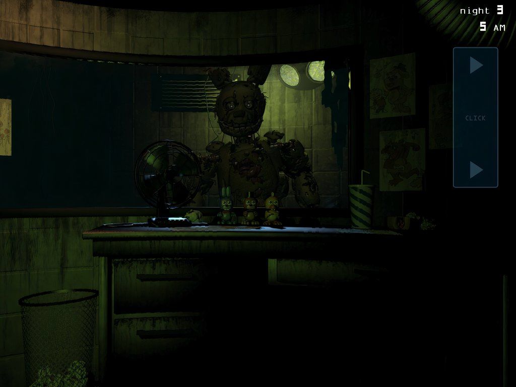 Puede haber una buena razón por la que es tan fácil engañar a Springtrap en FNAF 3