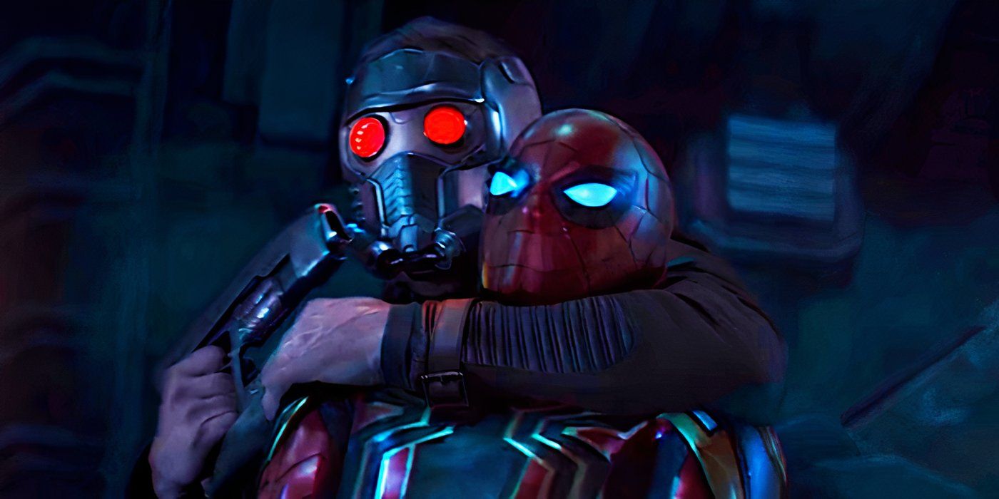 Star-Lord amenaza a Spider-Man en Avengers Infinity War