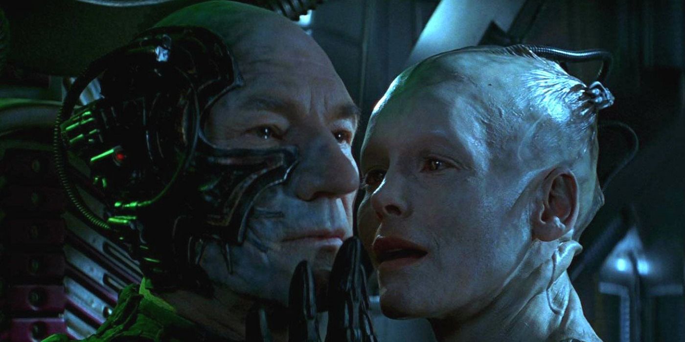 Star Trek First Contact Borg Queen Picard