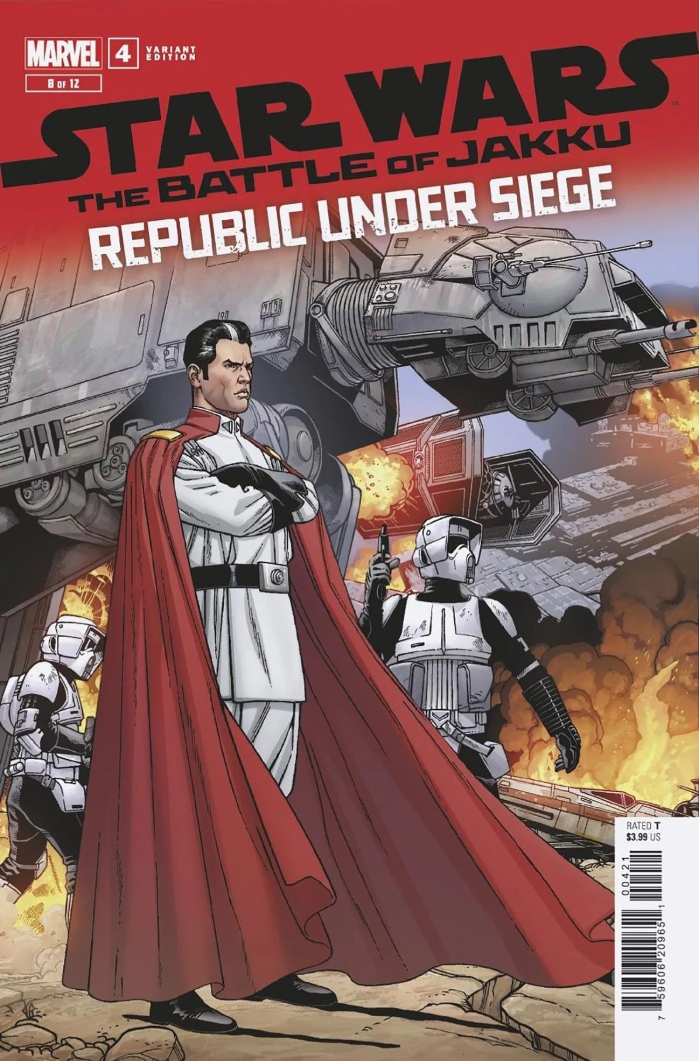 Star Wars Republic Under Siege #4 Gallius Rax Cover