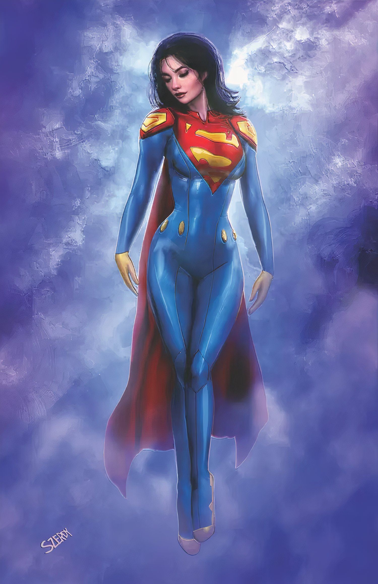 superman-22-szerdy-cover-dc O novo traje da Supermulher é tão impecável que esta capa da DC basicamente prepara um filme futuro