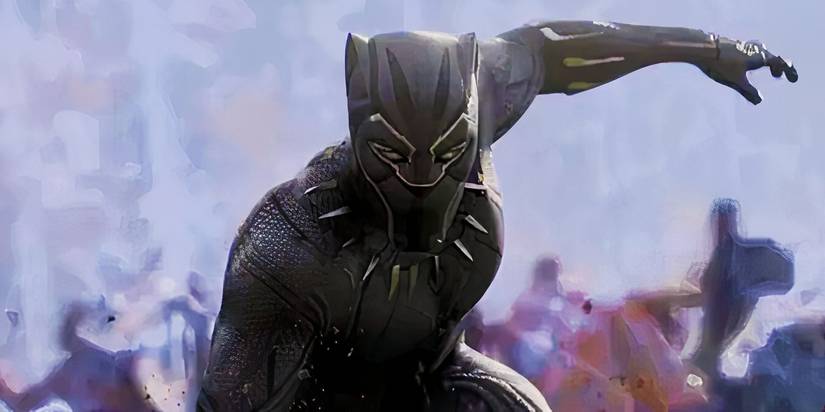 T'Challa using his kinetic suit in Black Panther