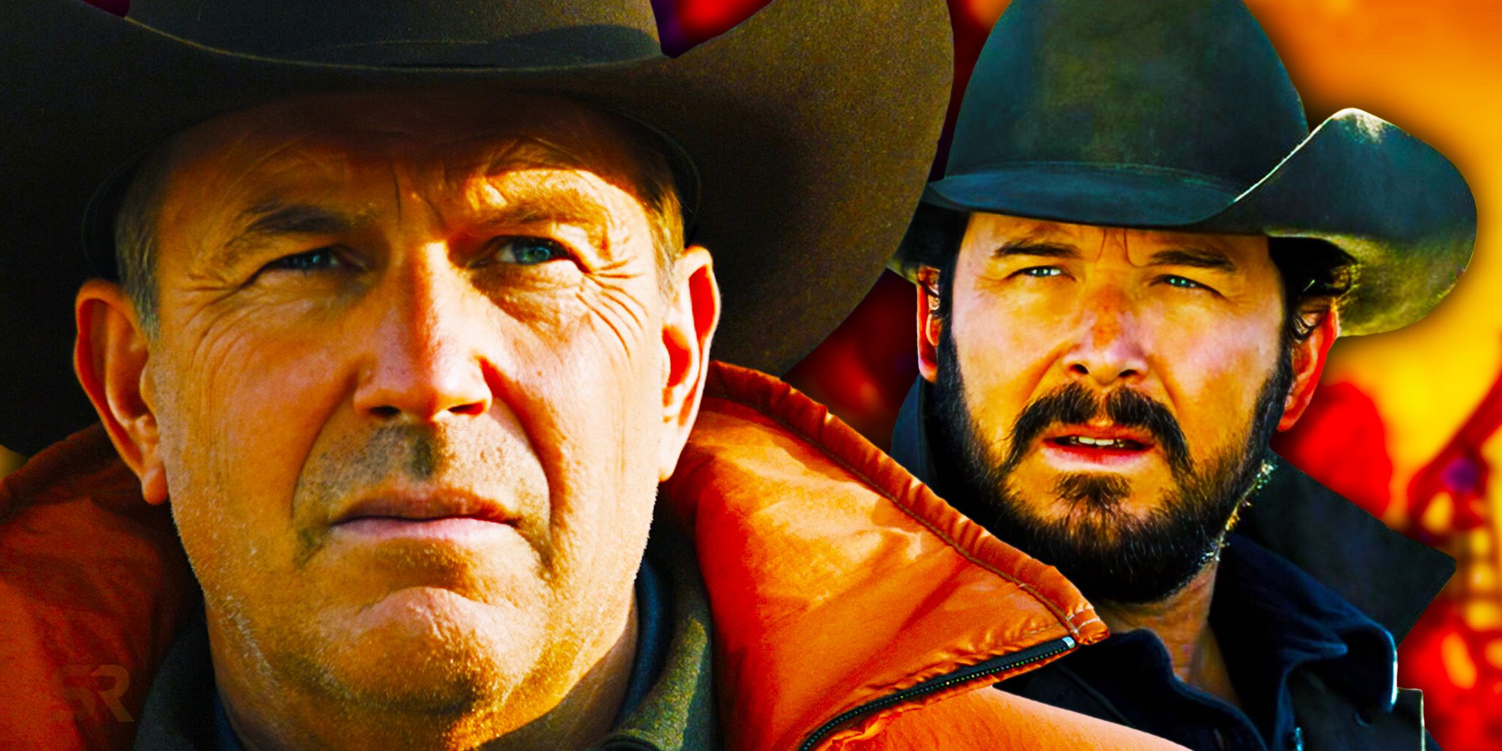 Kevin Costner y Rip Wheeler en Yellowstone